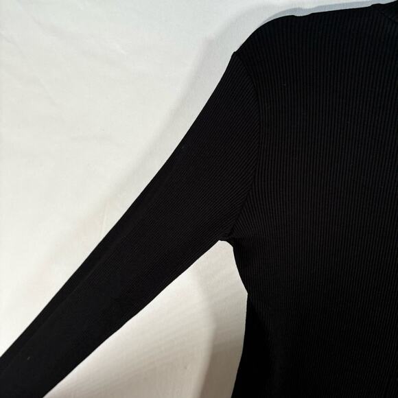 Lulus Size XL Long Sleeve Bodycon Dress Black Sweet Season Ribbed Mock Neck - Picture 15 of 16